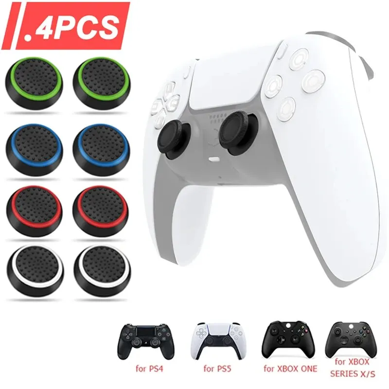 Gaming Console For Pc - 4 adet silikon Analog ThumbStick kavrama