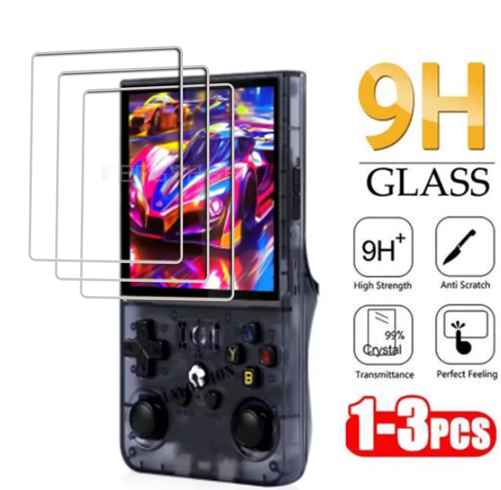 Gaming Console R36 Ultra - Temperli Cam IÇIN R36 Ultra Max