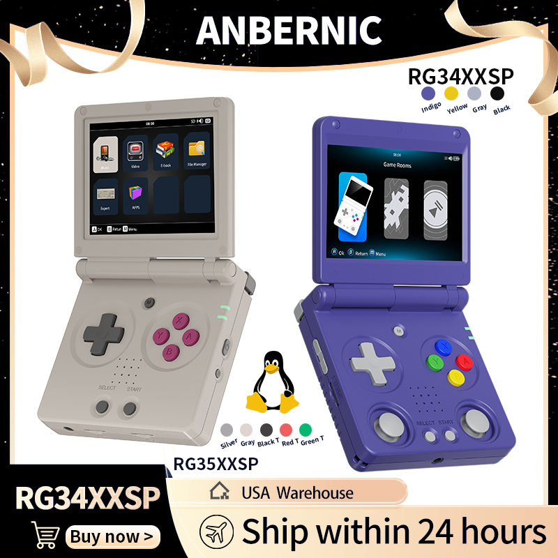 Anbernic RG34XXSP RG35XXSP Fli - Gaming Console Linux incelemesi ve fiyatı