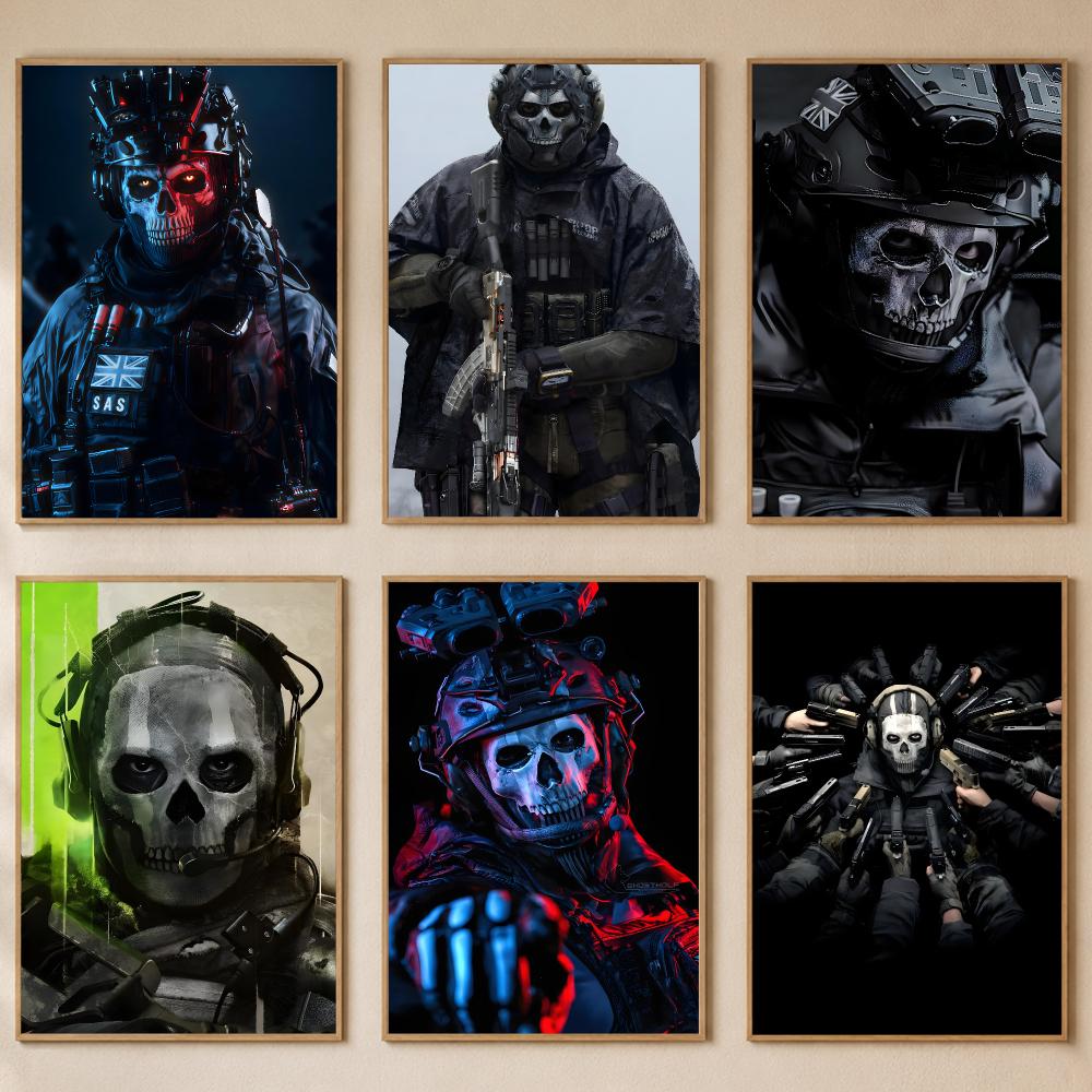 Call of Duty Simon Ghost Riley - Gaming Console Wallpaper incelemesi ve fiyatı