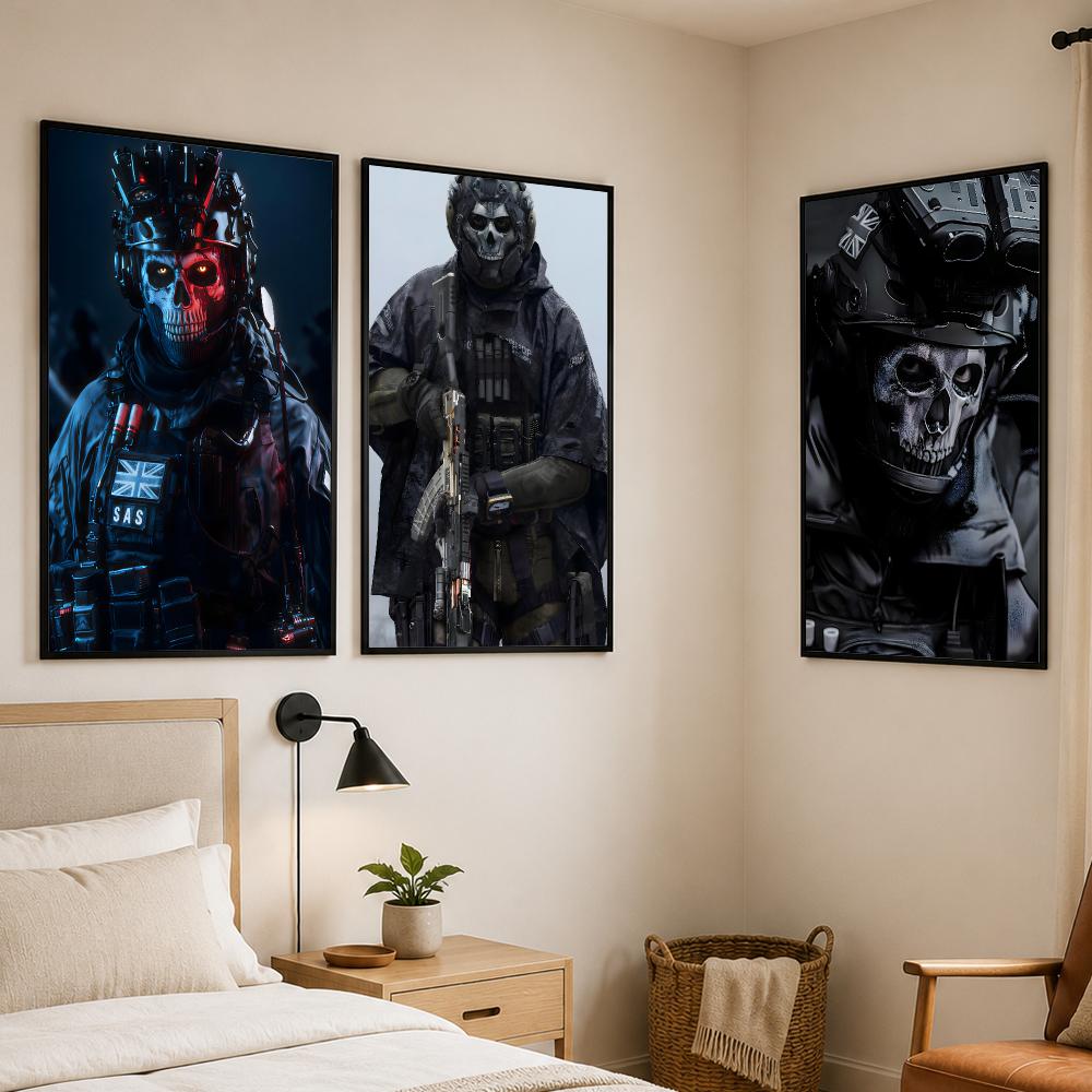 Call of Duty Simon Ghost Riley - Gaming Console Wallpaper incelemesi ve fiyatı