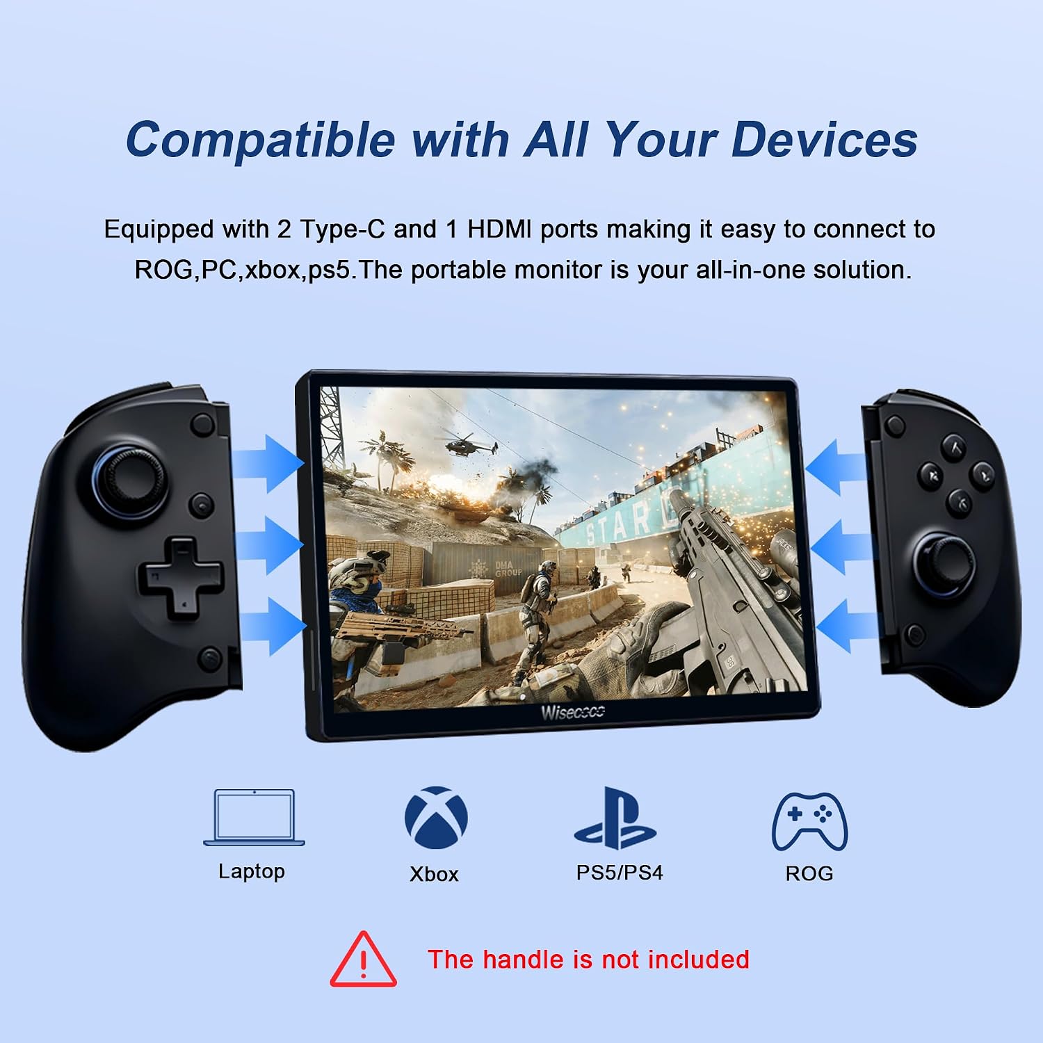 Wisecoco 7 İnç 120Hz Bölünmüş  - Gaming Console Under 1000 incelemesi ve fiyatı
