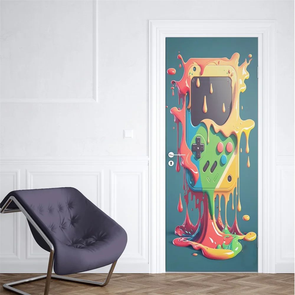 Neon Punk oyunu kapı Sticker s - Gaming Console Wallpaper incelemesi ve fiyatı